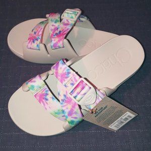 Women's CHACO Chillos Slide Sandal, Light Tie Dye, Size 8, NEW in Box